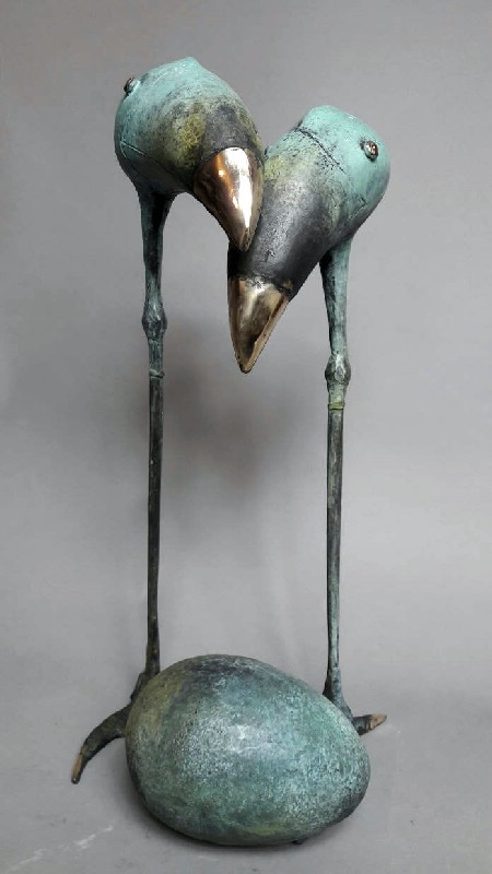 Big Toucans - bronzeskulptur