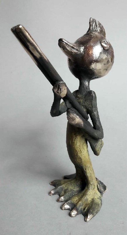 Do You Want To Hunt - bronzeskulptur