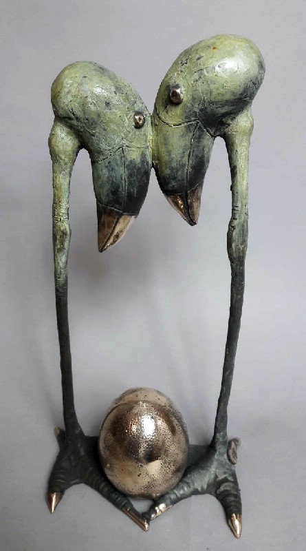 Small Toucans - bronzeskulptur