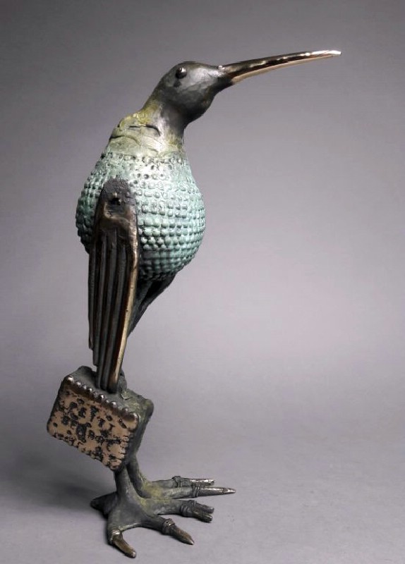 Bird With A Cookie Suitcase 