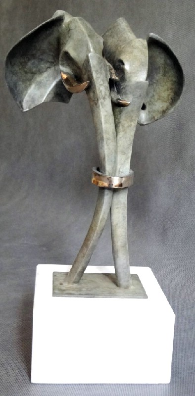 Big Union Elephants - Bronzeskulptur