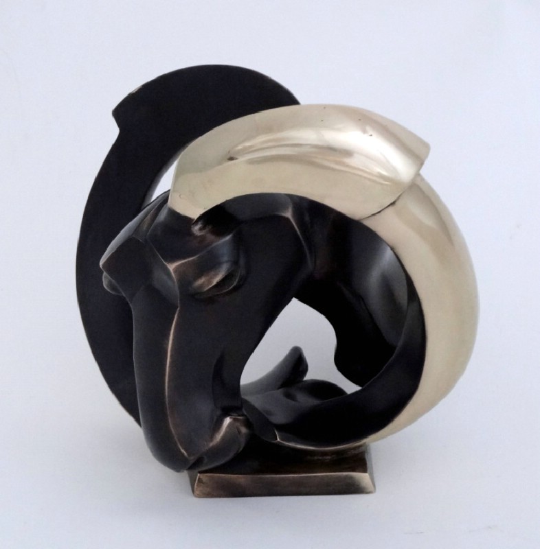 Always On The Back Of My Mind - Bronzeskulptur