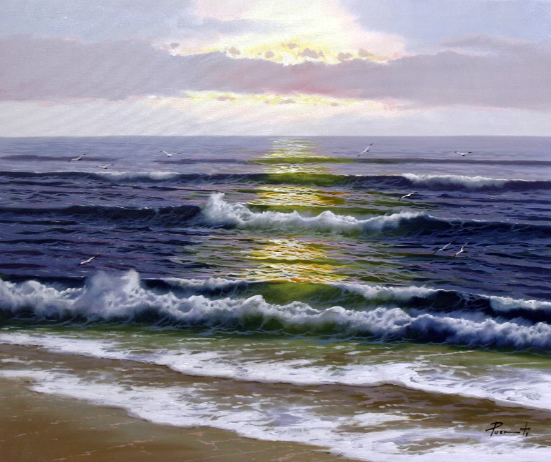 Morning Sun At The Beach