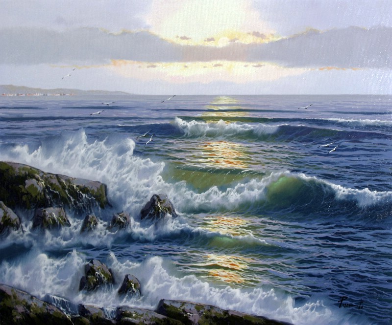 The Waves Placing The Rocks