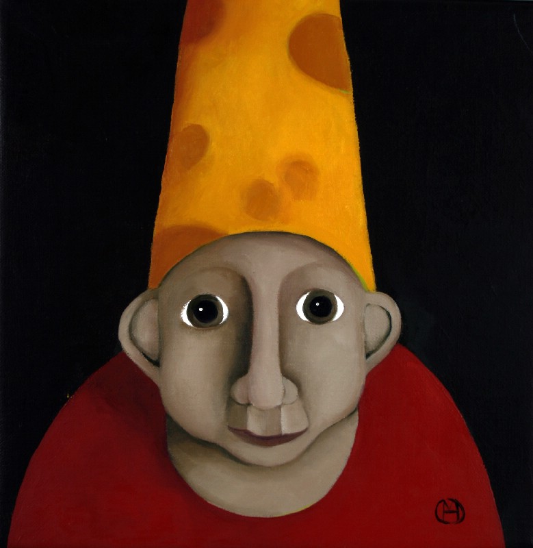 En ven med prikket hat