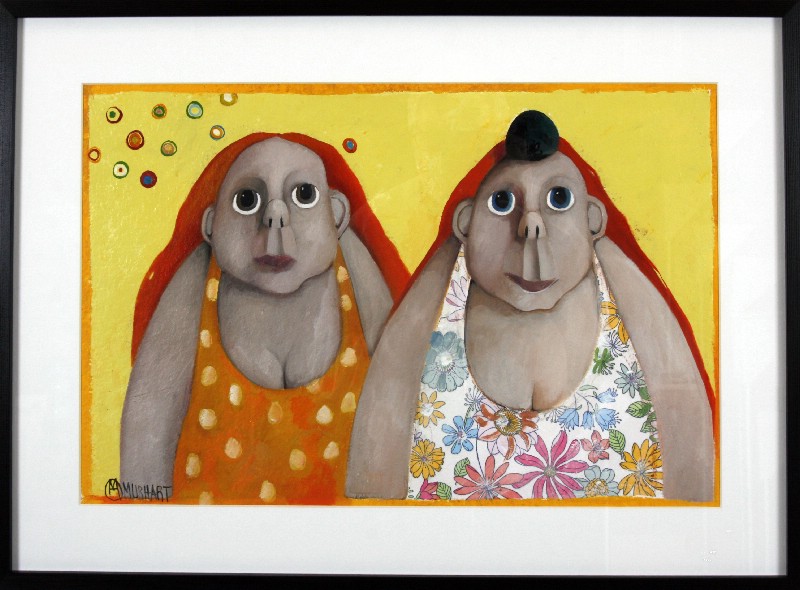  Shopperne - indrammet bag glas