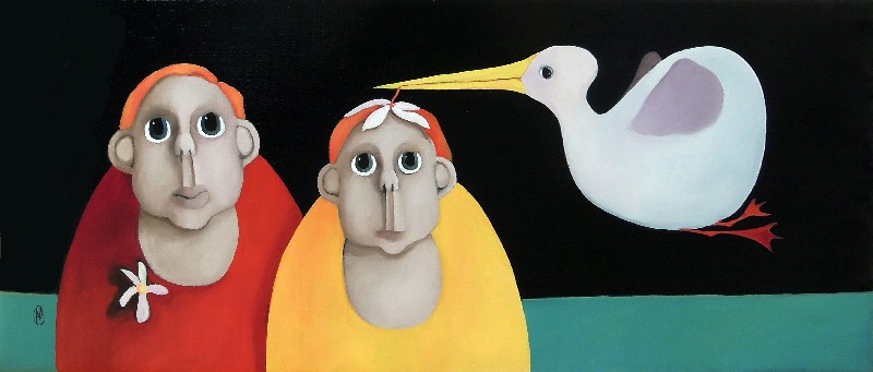 Fuglen med det grønne næb