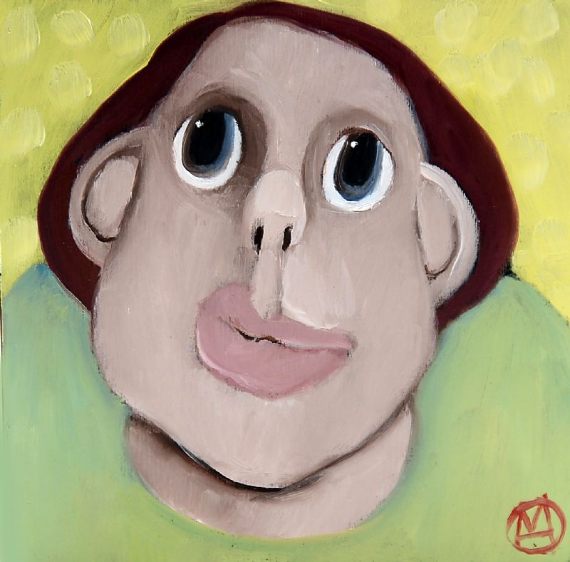 Petra - malet på bøgetræskasse