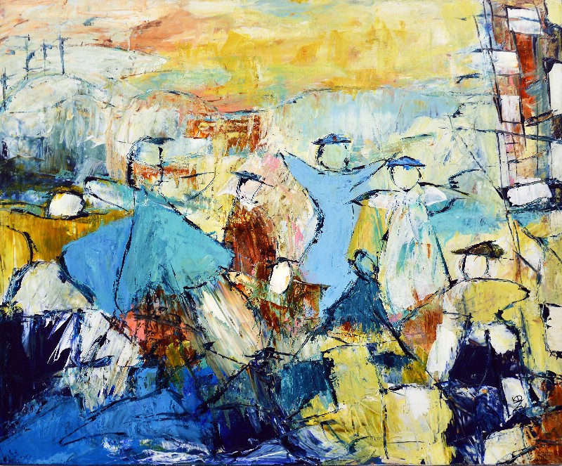 Stor aktivitet udenfor byen