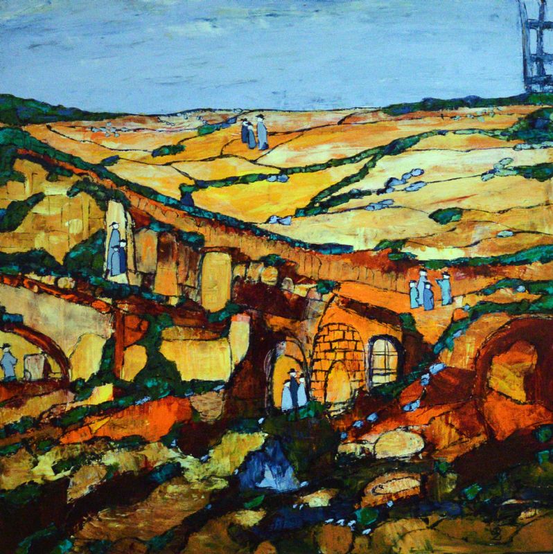 Det farverige landskabs furer