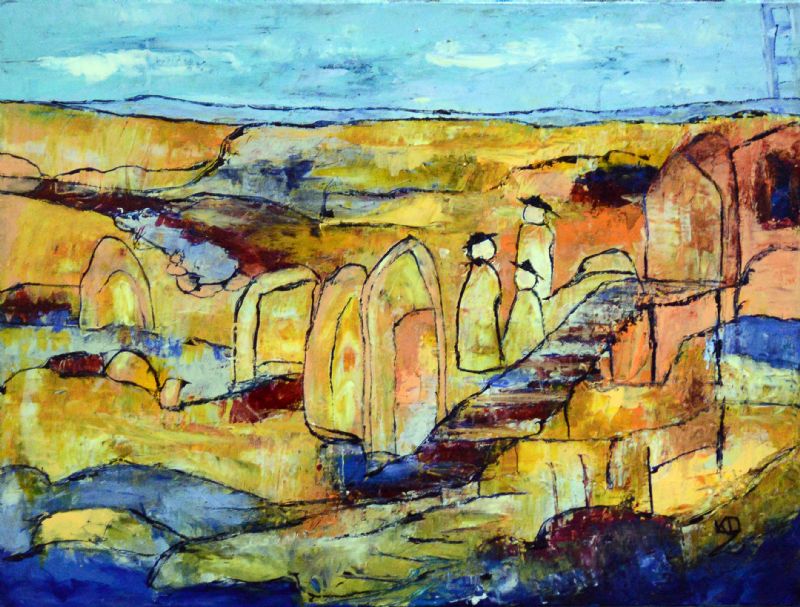 Sten der taler til en