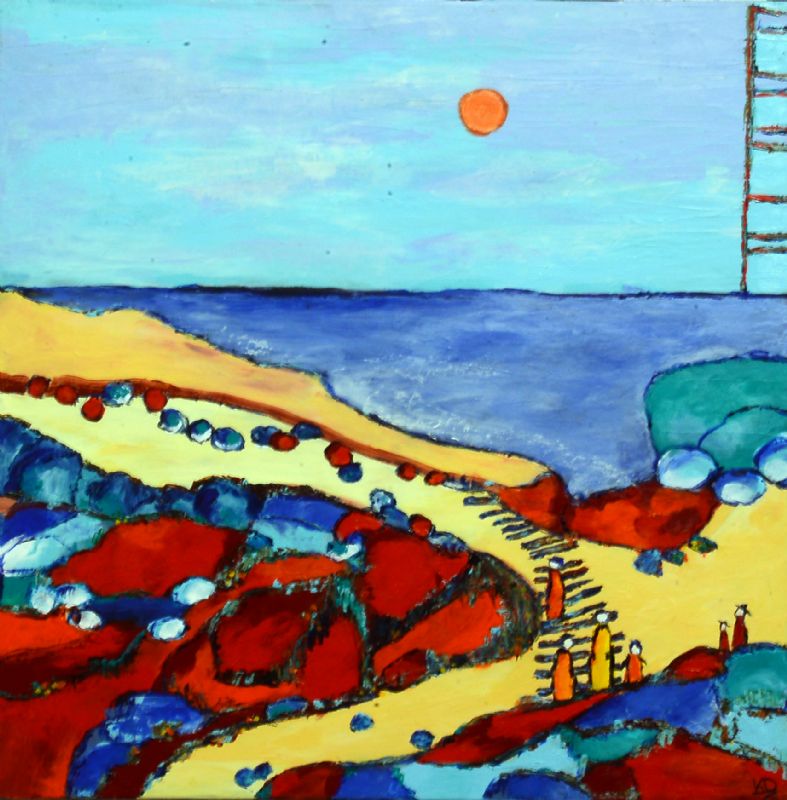 Familie på sommerudflugt