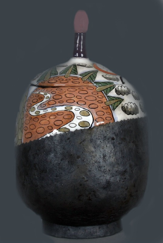 Round Box With Rosa Top