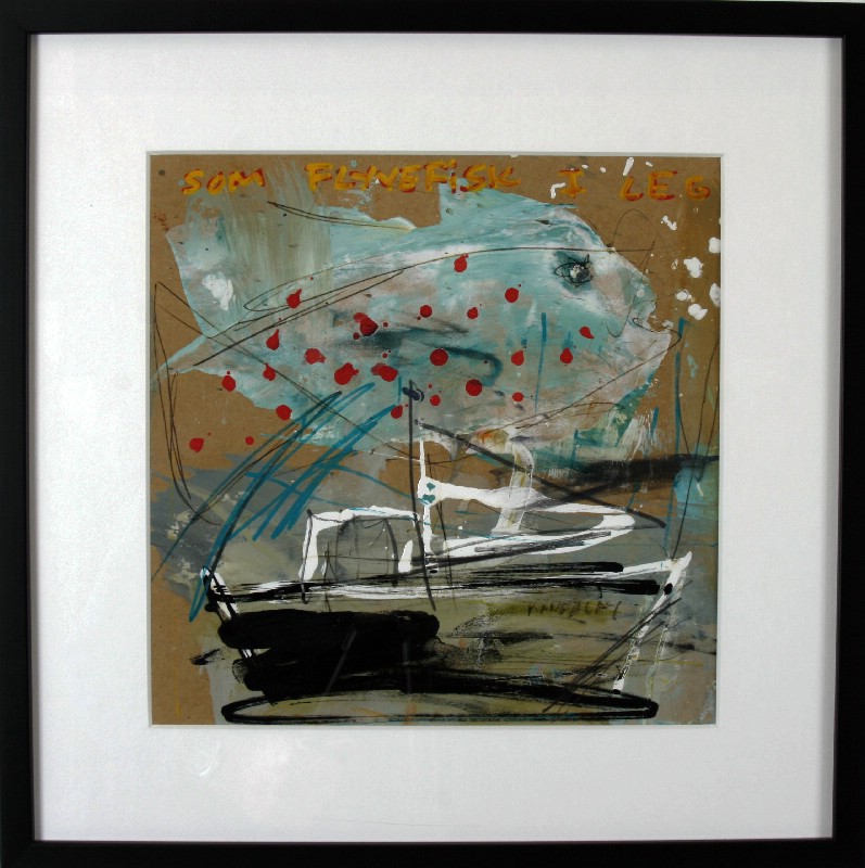 Abstraktion - Malet på papir