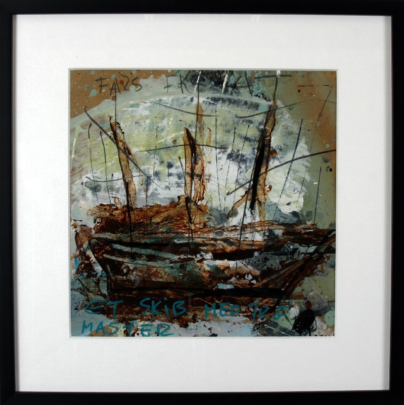 Abstraktion - Malet på papir