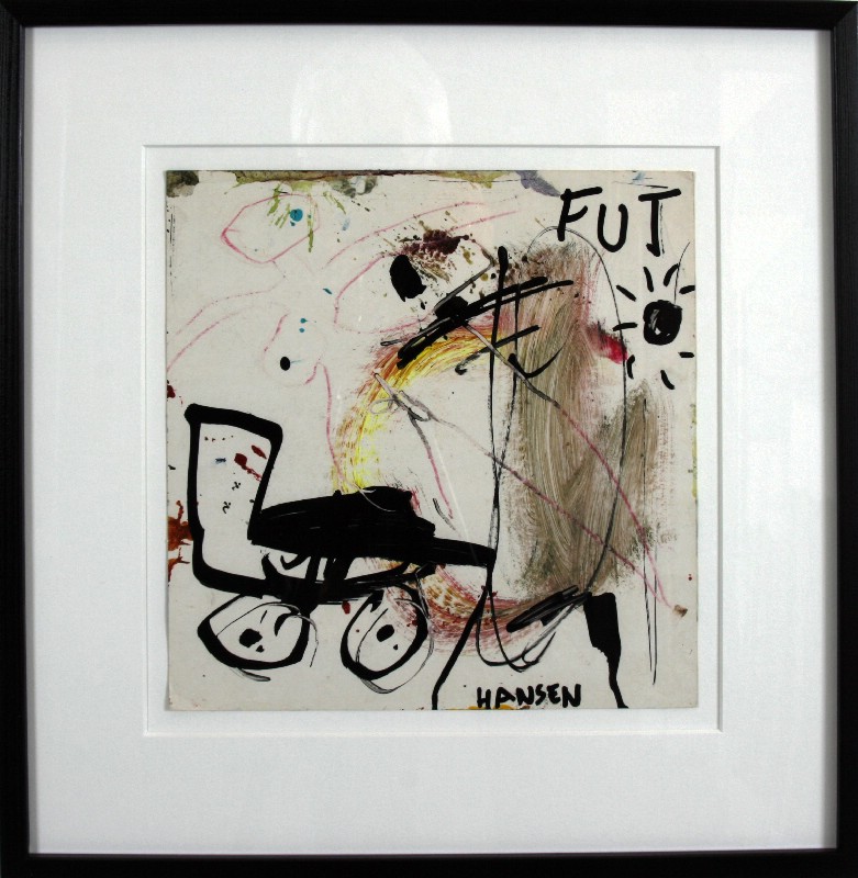 Abstraktion - Malet på papir