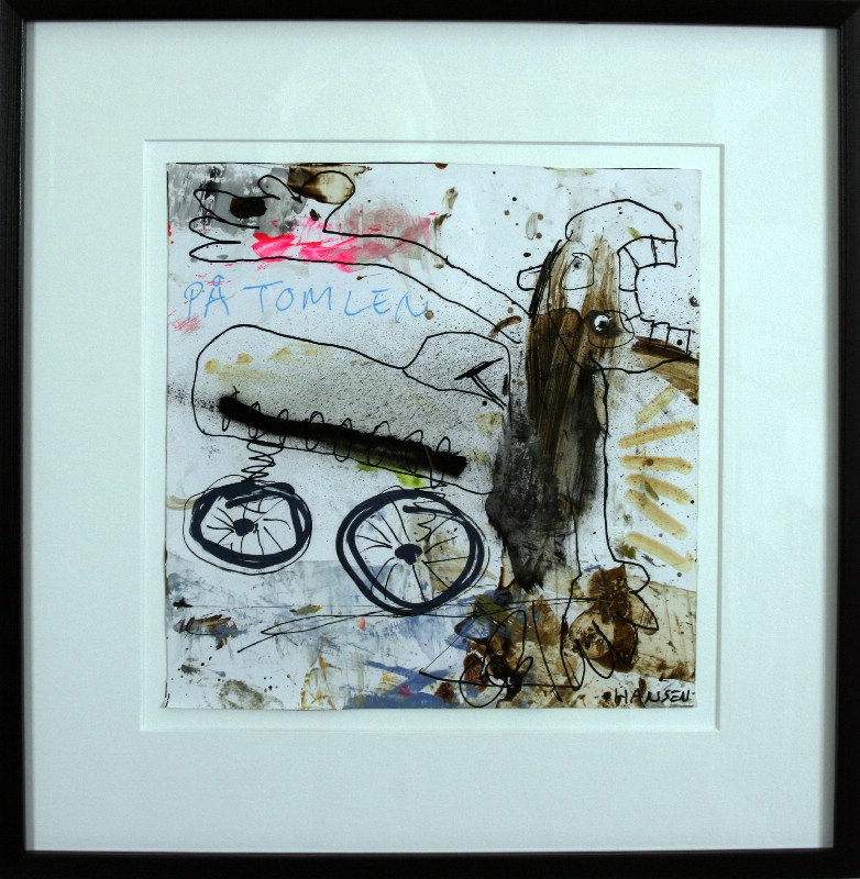 Abstraktion - Malet på papir