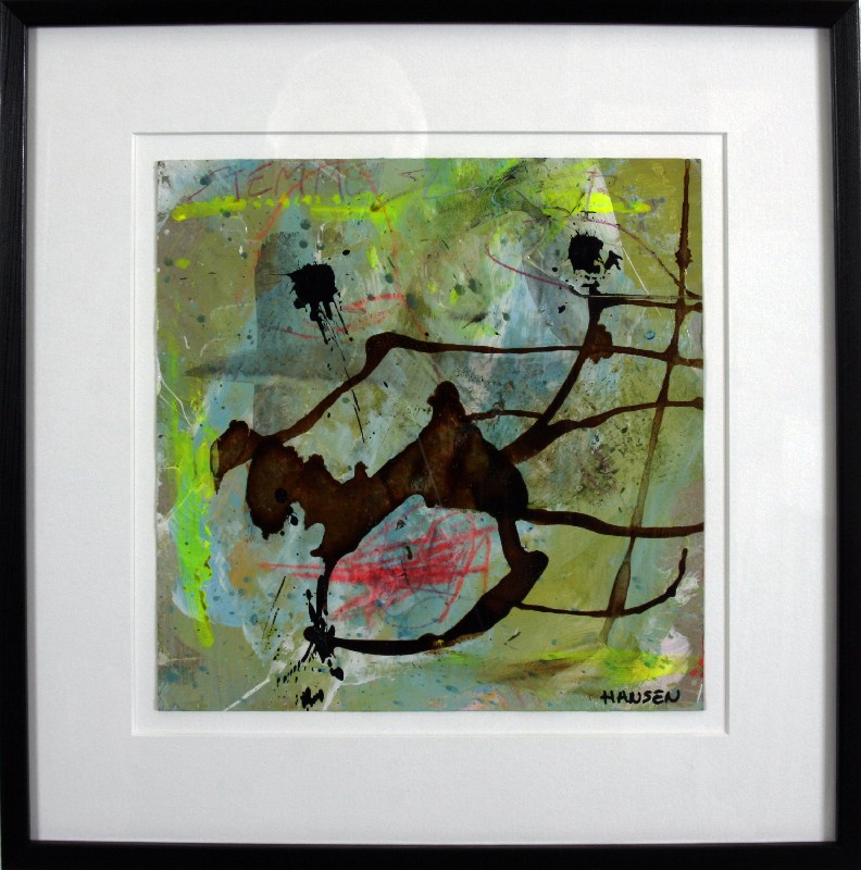 Abstraktion - Malet på papir