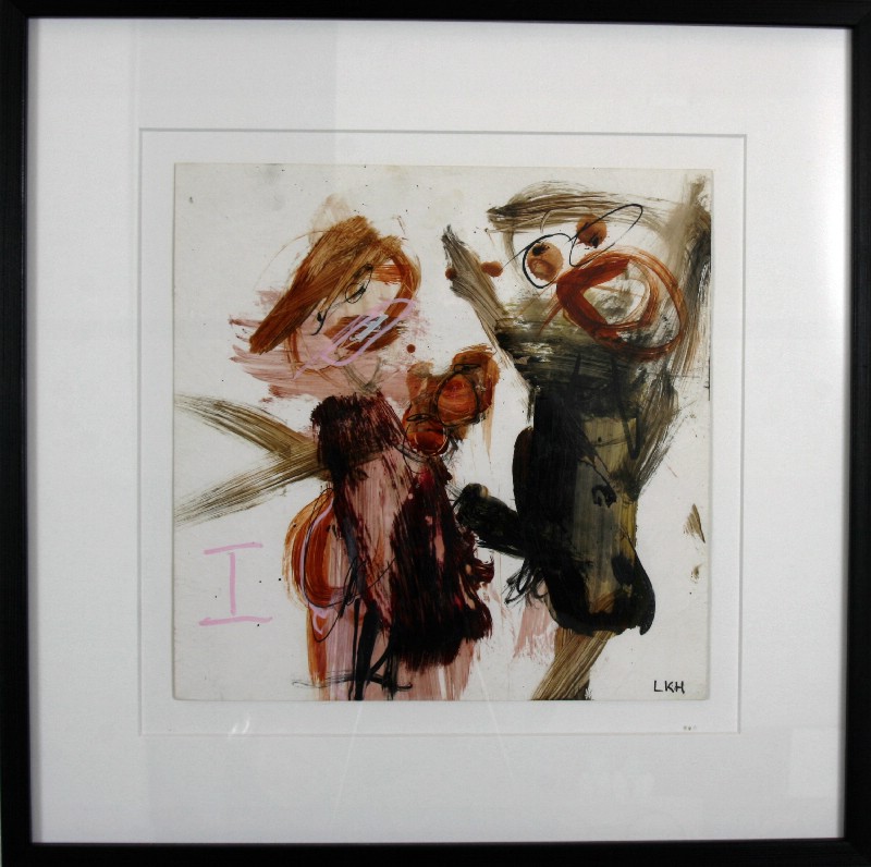 Abstraktion - Malet på papir