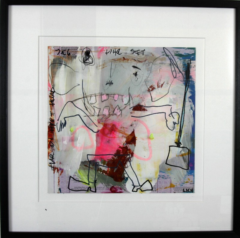 Abstraktion - Malet på papir