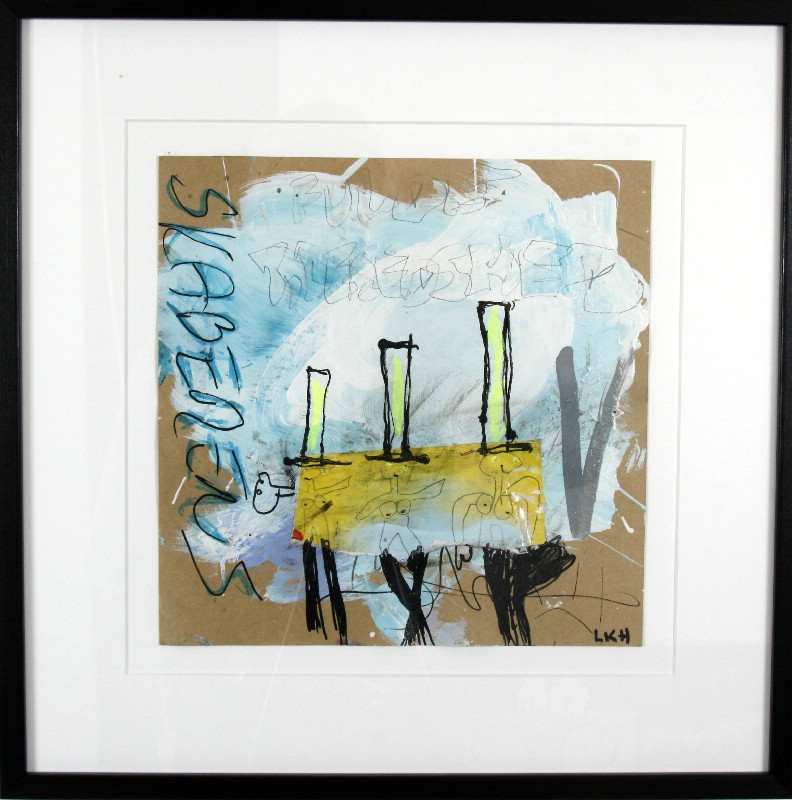 Abstraktion - Malet på papir