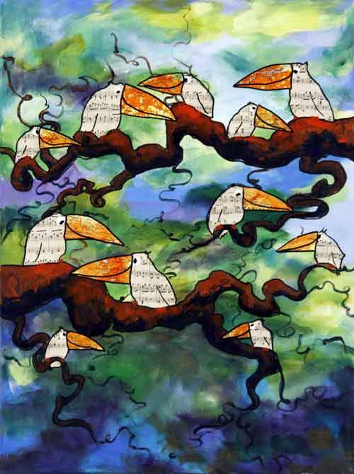 Sangfugle i Troldhassel