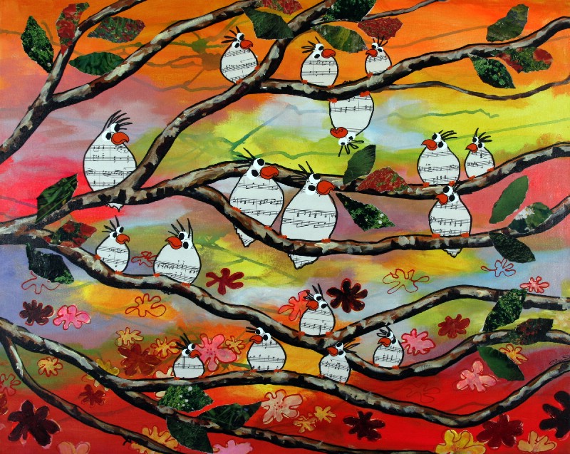 Tropisk blomsterflor