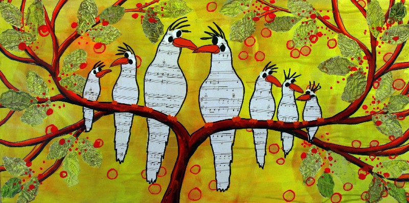 Familien på greenen