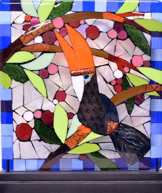 Glasrelief - Tukan