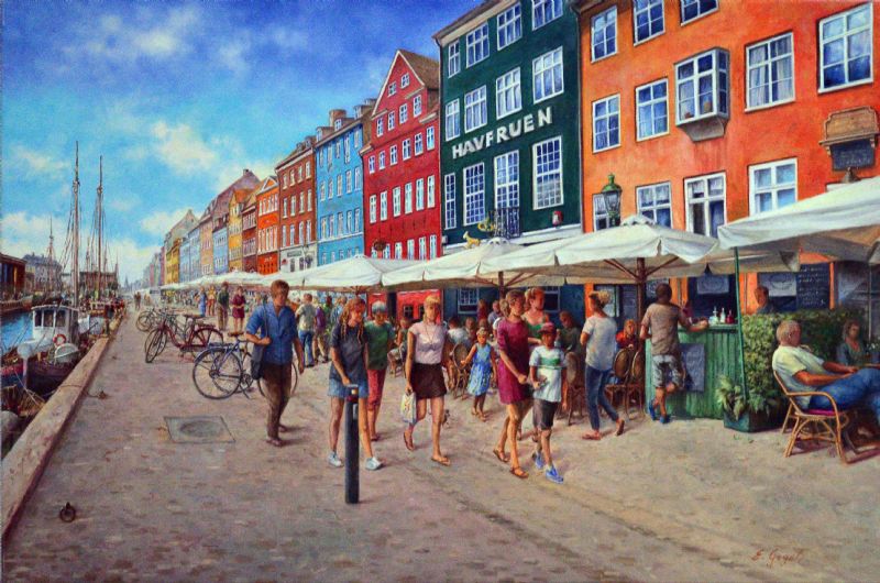 Nyhavn på en sommerdag