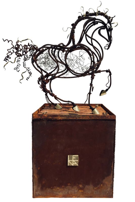 Barok Horse - Jernskulptur
