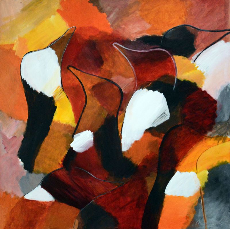 Pingvinabstraktion - rød