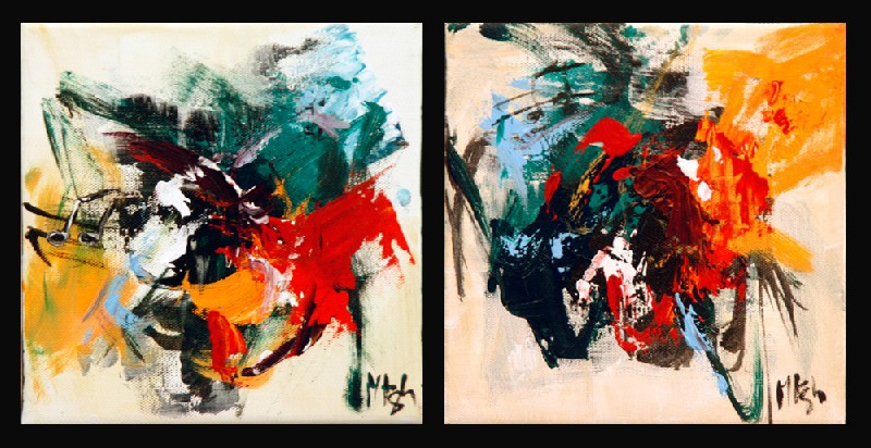 Maria Kragh - 2 stk 20x20 cm.