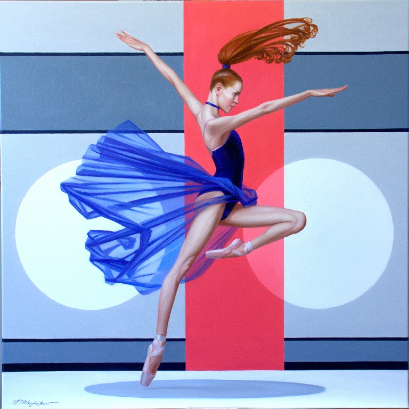 Ballet Dancer On Pink