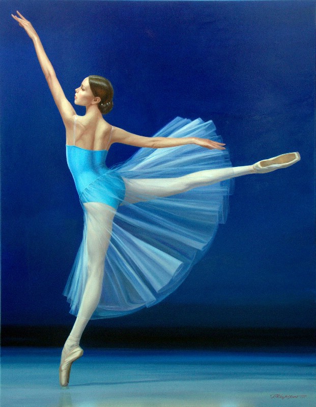 Ballerina In Blue