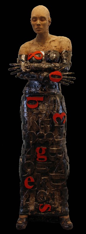 Woman With Letters - 2. sort - lille fejl