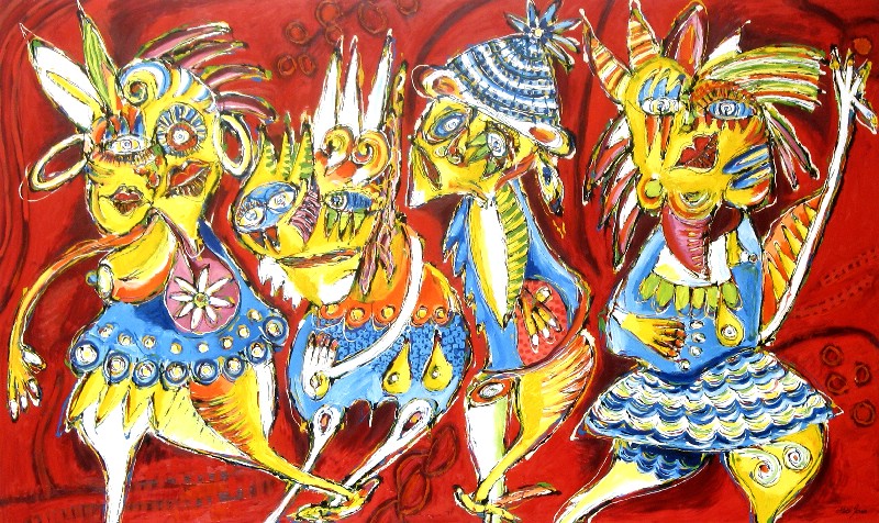 Spectators at the Pink Floyd