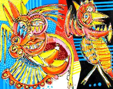 Puffy creatures in the mist