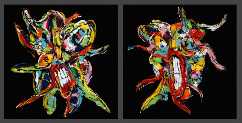 Niels Jensen  - 2 stk. 30x30 cm