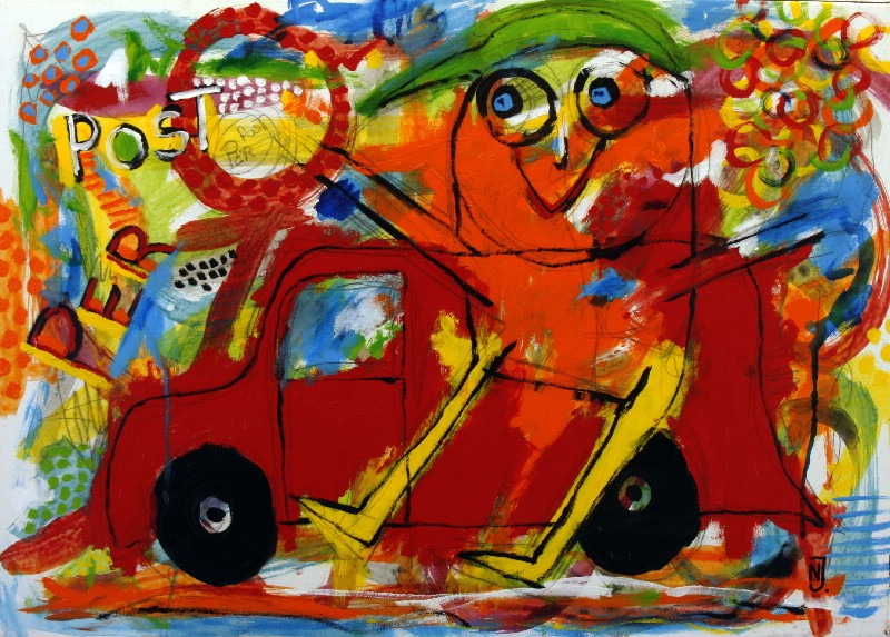 I sne og slud skal posten ud