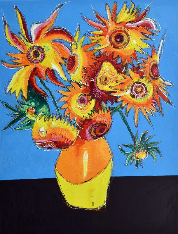 Pastiche Over Van Gogh - Sunflowers