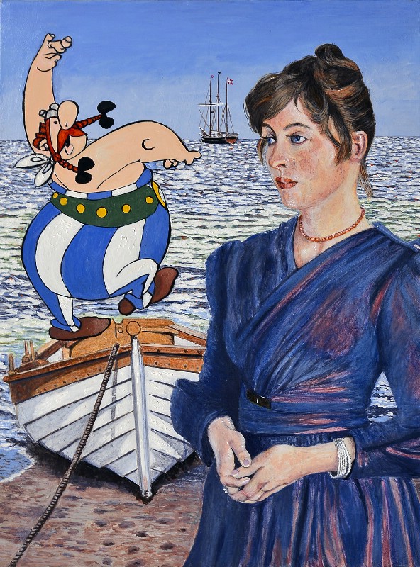 Obelix gør kur til Marie Krøyer