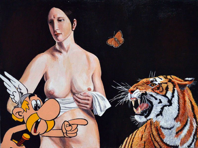 Pas dog på tigerdyret