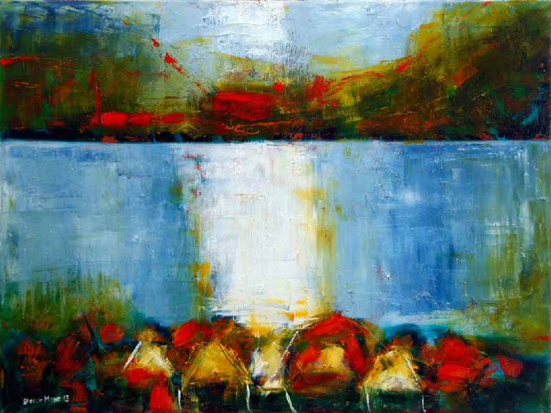 Aftenstemning i august - Færøerne