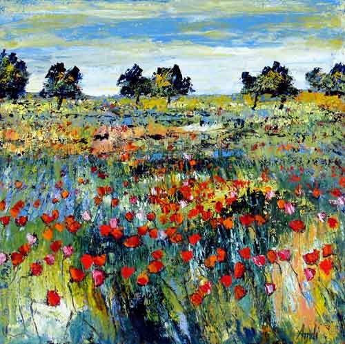 Blå mark i Provence