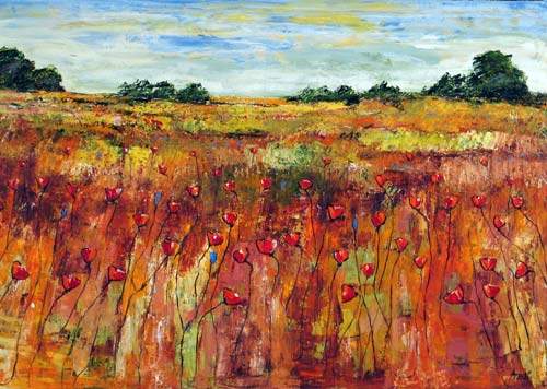 Golden Landscape In Provence