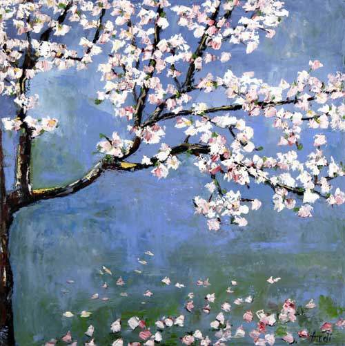 Blomstrende mandeltræ