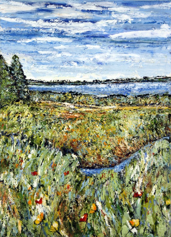 Valmuer ved vandløb - Provence