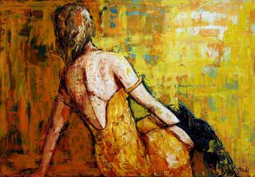 Woman In Black Stockings