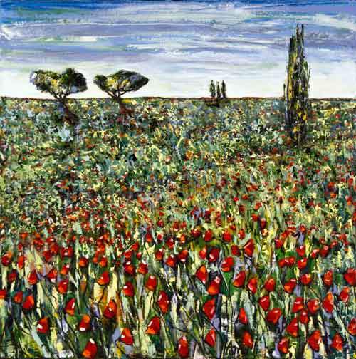 Landskab med oliventræer - Provence